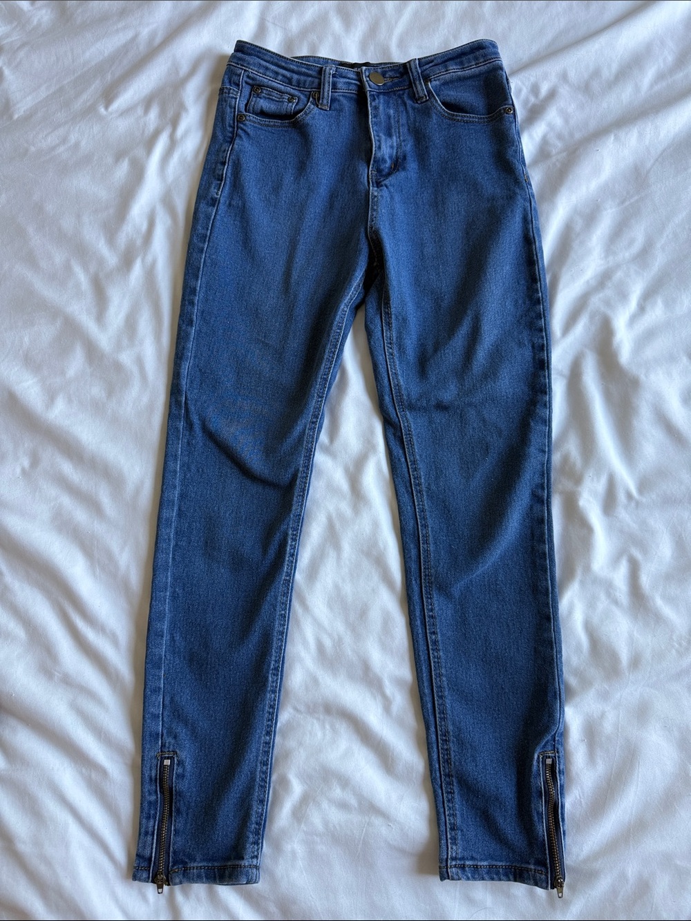 PrettyLittleThing Dark Blue Skinny Jeans